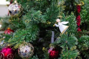 Christmas decorations at Yukana - tree angel